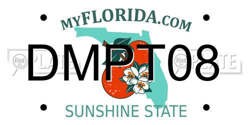 DMPT08 Florida License Plate