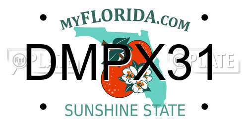 DMPX31 Florida License Plate