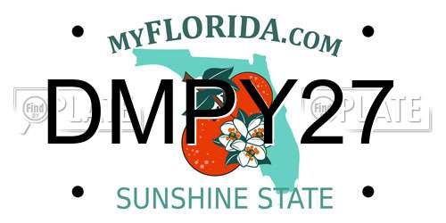 DMPY27 Florida License Plate