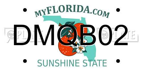 DMQB02 Florida License Plate