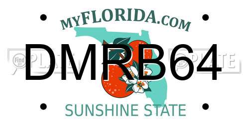 DMRB64 Florida License Plate