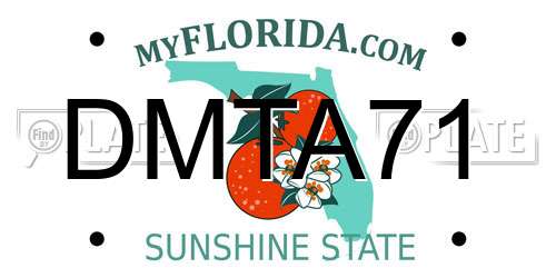 DMTA71 Florida License Plate