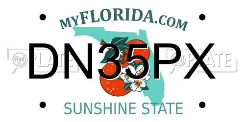 DN35PX Florida License Plate