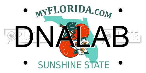 DNALAB Florida License Plate