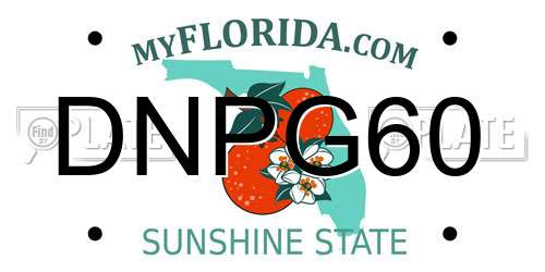 DNPG60 Florida License Plate