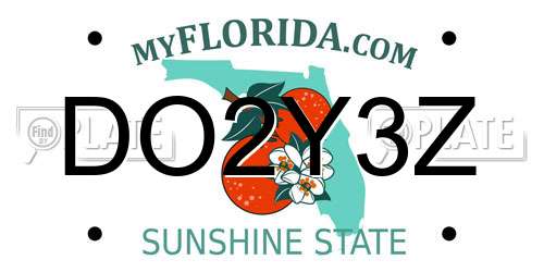 DO2Y3Z Florida License Plate