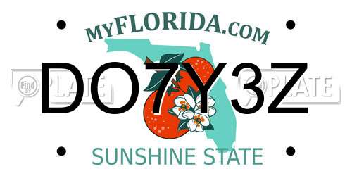 DO7Y3Z Florida License Plate