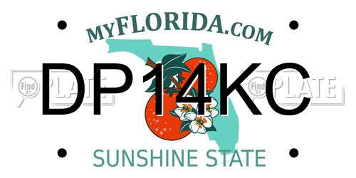 DP14KC Florida License Plate