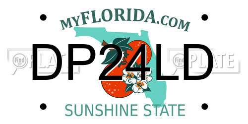 DP24LD Florida License Plate