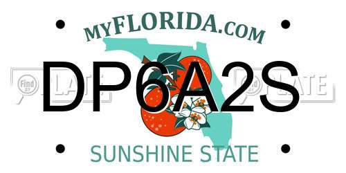 DP6A2S Florida License Plate