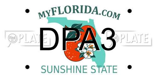 DPA3 Florida License Plate