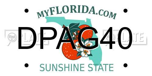 DPAG40 Florida License Plate