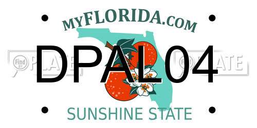 DPAL04 Florida License Plate
