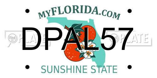 DPAL57 Florida License Plate