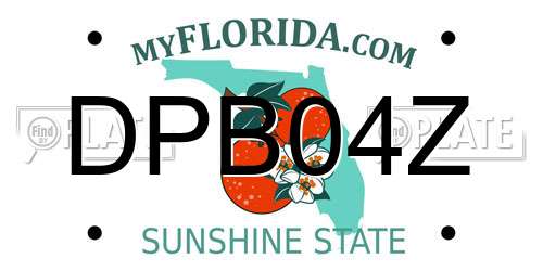 DPB04Z Florida License Plate