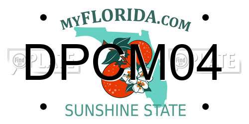 DPCM04 Florida License Plate