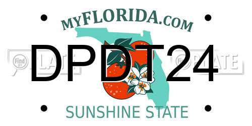 DPDT24 Florida License Plate