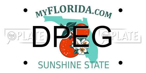 DPEG Florida License Plate