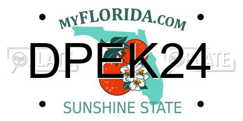 DPEK24 Florida License Plate