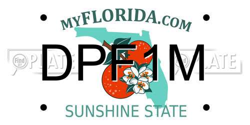 DPF1M Florida License Plate