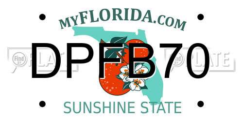 DPFB70 Florida License Plate