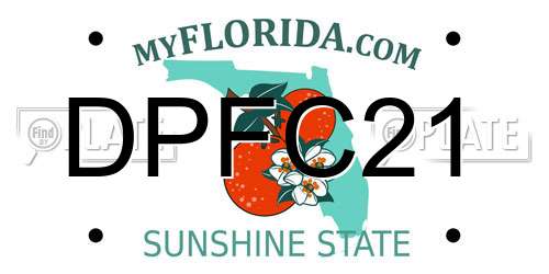 DPFC21 Florida License Plate