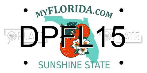 DPFL15 Florida License Plate