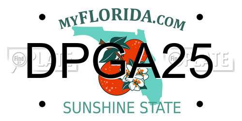 DPGA25 Florida License Plate