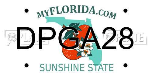 DPGA28 Florida License Plate