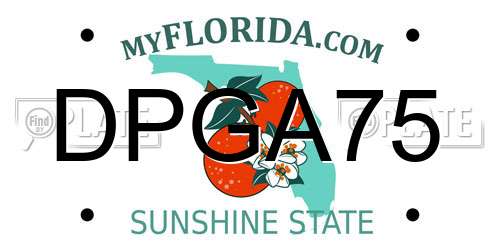 DPGA75 Florida License Plate