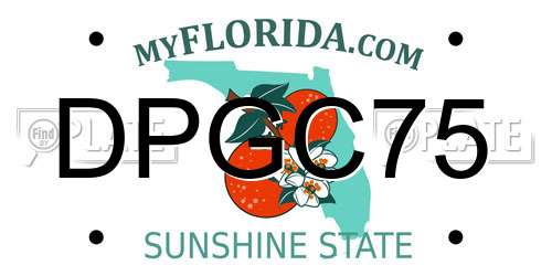 DPGC75 Florida License Plate
