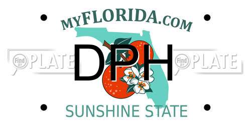 DPH Florida License Plate