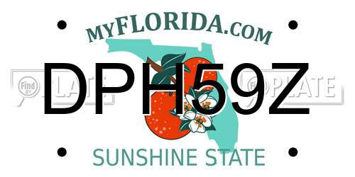 DPH59Z Florida License Plate