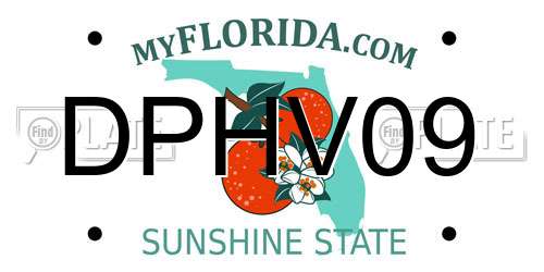 DPHV09 Florida License Plate