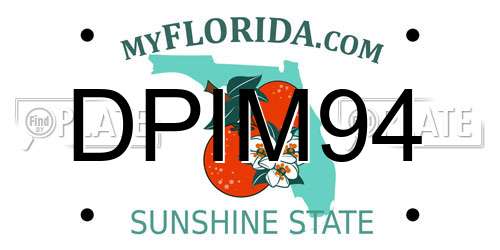 DPIM94 Florida License Plate