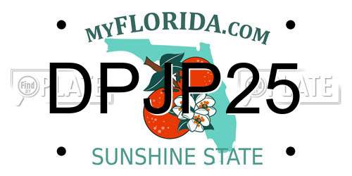 DPJP25 Florida License Plate