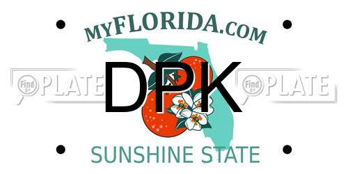 DPK Florida License Plate