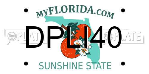 DPLI40 Florida License Plate