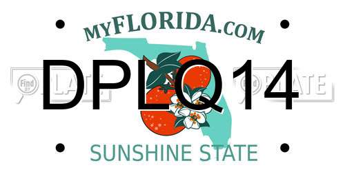 DPLQ14 Florida License Plate