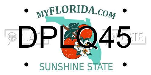 DPLQ45 Florida License Plate