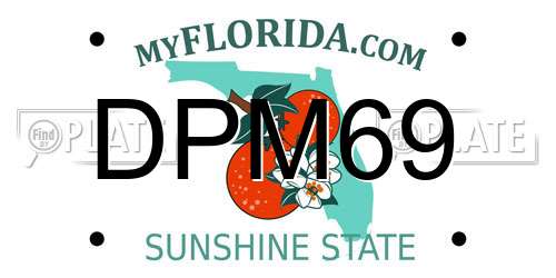 DPM69 Florida License Plate