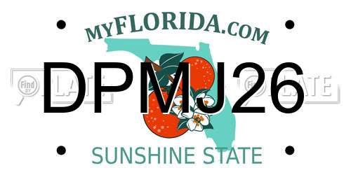 DPMJ26 Florida License Plate