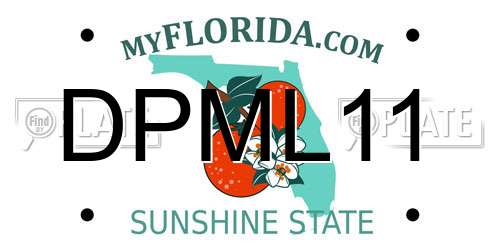 DPML11 Florida License Plate