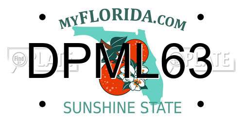 DPML63 Florida License Plate