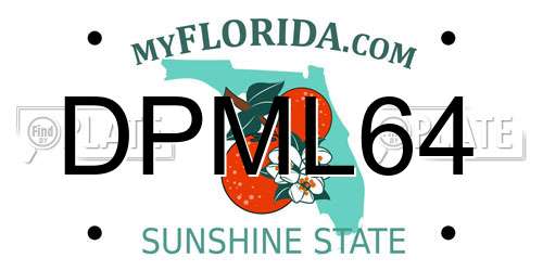 DPML64 Florida License Plate