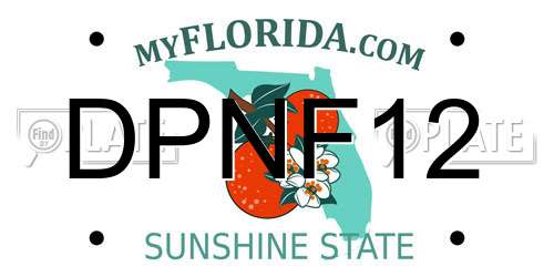 DPNF12 Florida License Plate