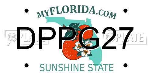 DPPG27 Florida License Plate