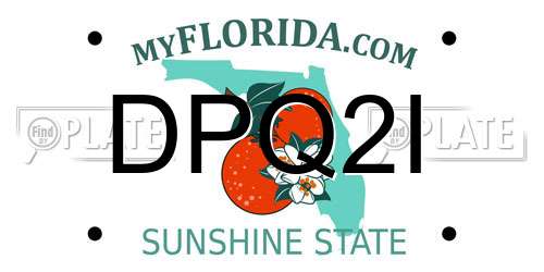 DPQ2I Florida License Plate