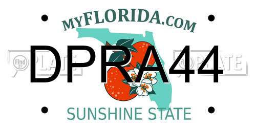 DPRA44 Florida License Plate