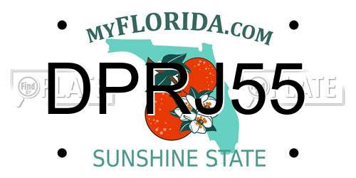 DPRJ55 Florida License Plate